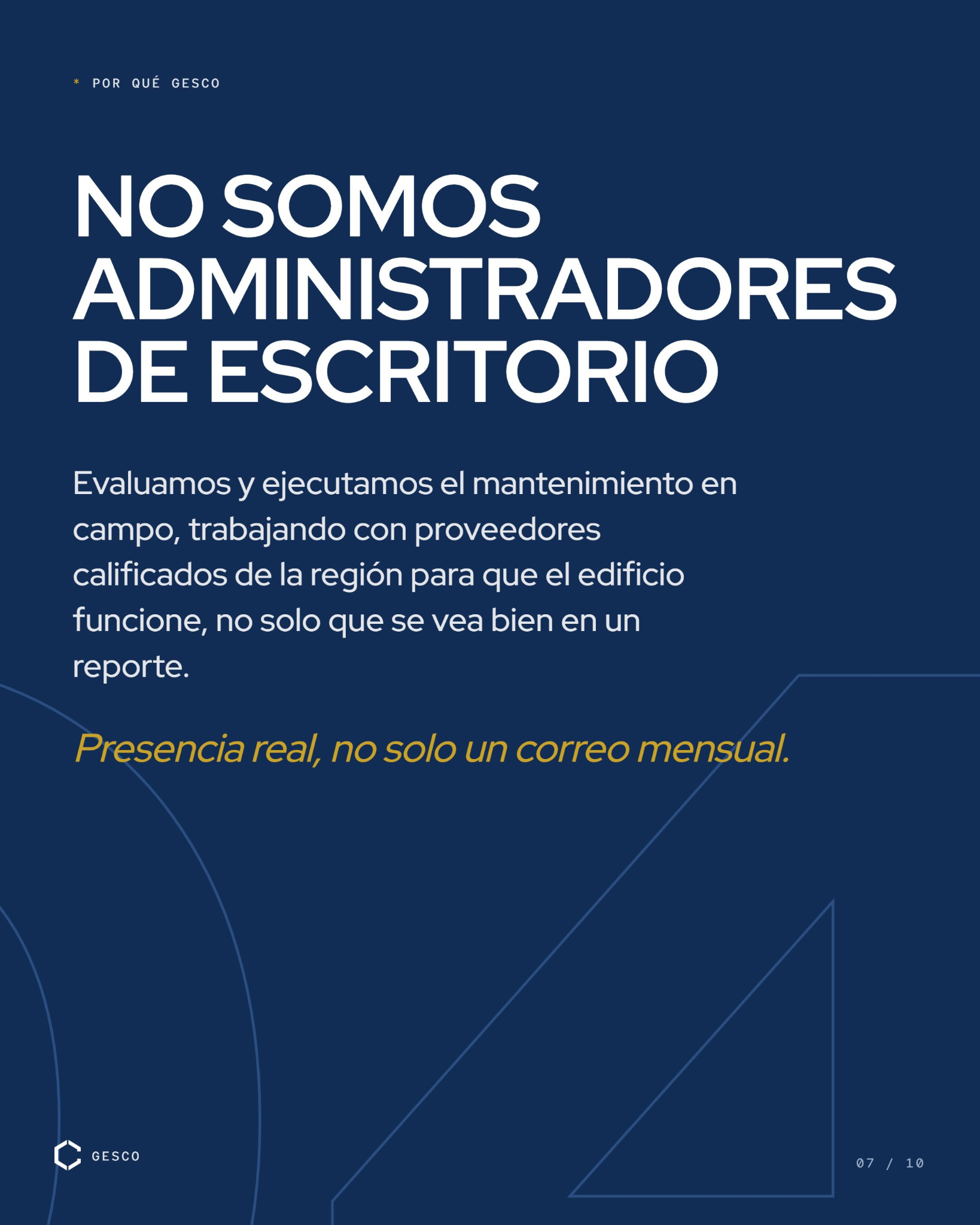 GESCO — presentación corporativa, 5 de 7
